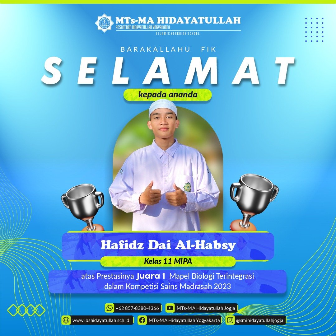 Selamat dan Semangat! Santri Pesantren Hidayatullah Jogja Berprestasi