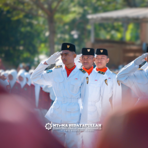 Pasukan Pengibar Saka Kapanewon Ngaglik, Sleman - Santri Pesantren Hidayatullah Yogyakarta