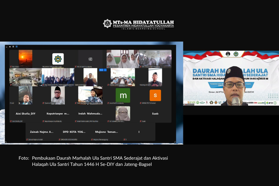 Pembukaan Daurah Marhalah Ula Santri SMA Sederajat dan Aktivasi Halaqah Ula Santri Tahun 1446 H Se-DIY dan Jateng-Bagsel - Pesantren Hidayatullah Yogyakarta